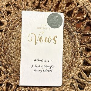 The Bride & Groom Vows Books (Journal Style)